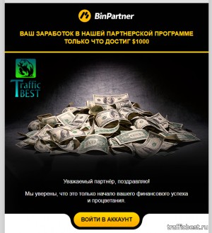 Партнерская программа Binomo (BinPartner): первые 1000$