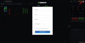 UPWINGO отзывы и обзор: форма регистрации
